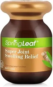 Spring Leaf Super Joint Swelling Relief 60 Tabs - With Celery Seed & Juniper Extract - Relieve symptoms of Gout rheumatic Arthritis pains Joint Inflammation - Relief Stress and Restlessness