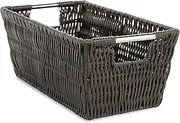 Whitmor Rattique Small Shelf Tote, Espresso
