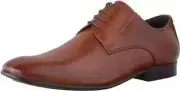 KENNETH COLE NEW YORK MIX-ER MEN'S LACE-UP SHOES COLOR COGNAC SIZE 13M NIB