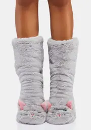 [OOOH YEAH SOCKS] Here Kitty Kitty Crew Socks