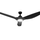 Devanti 64" Modern Ceiling Fan with Remote Control & LED Light - Black