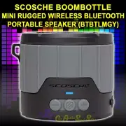 SCOSCHE BOOMBOTTLE MINI RUGGED WIRELESS BLUETOOTH PORTABLE SPEAKER (BTBTLMGY)