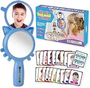 See My Feelings Mirror,Shatterproof Mirror for Kids,Social Emotional Learning Emotion Flash Cards,Autism Learning Materials,Anger Management Toys,Calm Down Corner Supplies for Classroom &Home