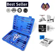 46-Piece Harmonic Balancer Puller Set - Versatile Automotive Tool Kit