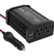 ALLWEI 300W Car Power Inverter DC 12V to 110V AC Converter 4.8A Dual USB (RED!)