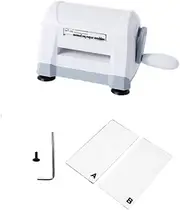 Oshhni Die Cutting Embossing Machine DIY Projects Multiuse Arts Paper Cutter Scrapbooking Accessories for Beginner Kids Invitations, White