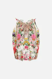 BABIES TIE SHOULDER ROMPER EGYPTIAN ROSE