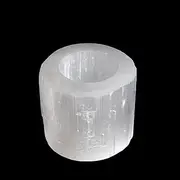 Selenite Tealight Candle Holder ~6cm