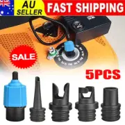 Sup Pump Adapter Inflatable Boat Air Valve Tire Paddle Board Adaptor + 4 NozzlNW