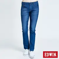 在飛比找蝦皮商城優惠-EDWIN 迦績 EJ3超彈中直筒牛仔褲(酵洗藍)-女款