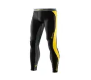 SKINS DNAMIC MENS COMPRESSION LONG TIGHTS - BLACK / CITRON