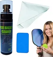 Paddle Cleaner Spray, 100ml Portable Paddle Eraser, Cleaning Cloth, Pickleball Accessories, Pickleball Racket Dust Remover for Increase Performance