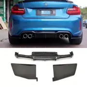 Rear Tail Diffuser+Corner Spats Cover Trim Splitter For 2016-2022 BMW F87 M2 MA