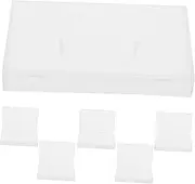 WATIIFUFU 6pcs Transparent Cassette Tape Storage Box Compact Audio Cassette Holder for Organizing Tapes Dust Protection Elegant Design Versatile Use for Collectors and Djs