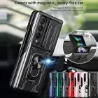 Case For Samsung Galaxy Z Flip 6 4 Z Fold 4 Magnetic Armor Ring Stand Hard Cover