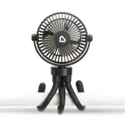 Stroller Fan - Portable Fan for Travel, Baby Gear Accessory with 4 Speeds, Flexi