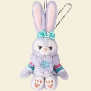 日本東京迪士尼聖誕節達菲熊Duffy雪莉玫傑拉東尼Stella史黛拉兔兔圍巾坐姿珠鏈吊飾四款絕版現貨