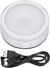 Respicefinem LED Crystal Light Base Silver Spherical Touching Lighting Multi Mode Colorful White USB Battery Dual Use Small Size Easy to Carry and Store Materials Strong and