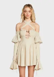 [Stuck on Stupid] Madeline Linen Mini Dress