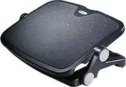 StarTech Adjustable Under-Desk Foot Rest, Black