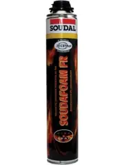 Soudal Soudafoam Fire Retardant PU Foam Hi Yield Gun Screw Top Pink 750 (153085)