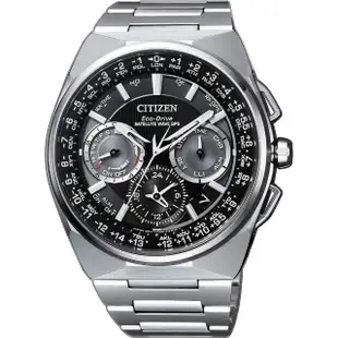 【CITIZEN】星辰 限量款光動能鈦GPS衛星對時錶-灰/45mm 送行動電源(CC9009-81E)