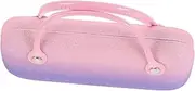 [BESPORTBLE] Portable Hard Shell Glasses Case for Women Compact Folding Eyewear Organizer Multiuse Travel Holder Rainbow Color with Internal Padding for Protection