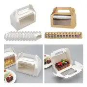 12x Cake Boxes Clear PVC Window Bakery Boxes for Holiday Engagement New Year