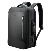 BOPAI Anti-Theft Smart Laptop Backpack & USB Charging Luxury Leather Business Bag B9011