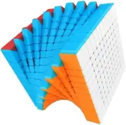 Compact Meilong 10x10 Puzzle Cube - Vibrant Stickerless Design for All Ages