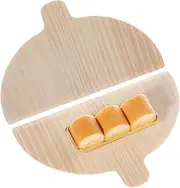 Wood Pizza Peel, Semi-circular Pizza Board, Pizza Paddle Set, Bread Baking Peel Semi-Circular Pizza Board - Bread Pizza Paddle, Set of 2 Pizza Peels For Pizza Transferring, Pizza Bread Pie Board