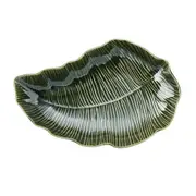 Mikasa Jardin Stoneware Leaf Serving Bowl 31.5cm Green - Robins Kitchen