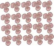 Beatifufu 20Pcs Floral Embroidery Patches Gauze Flower Appliques for Clothing Bags Hats DIY Crafts Sew Decorative Accessories