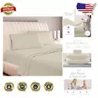 600 Thread Count Egyptian Cotton Bedding Set - Split King with Deep Pockets