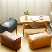 在飛比找松果購物優惠-沙發凳 換鞋凳 長條沙發凳 皮藝 家用沙發凳 小墩子 創意客