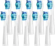 5/10/20Pcs Electric Toothbrush Replacement Heads Compatible For SEAGO SG910/507/958/515/949/575/551(White-10pcs)