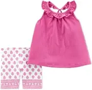 [Carter's] Toddler Girls Crinkle Tank Floral Shorts Set