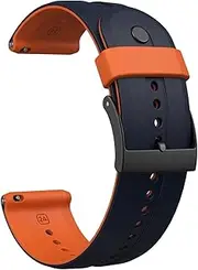 24mm Silicone Watch Strap Fit For Suunto 7 Double Color Wristband Fit For Suunto 9 Baro/Suunto Spartan Sport Wrist Hr Bracelet D5 Belt
