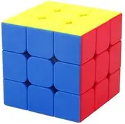 HUIJINCHAOSHI Game Cube, ABS Environmental Material, Second-Order Third-Order Square Fourth-Order Fifth-Order Sticker Solid Color Puzzle Toy Handheld Games ( Color : 7 )