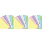 3x 60pc Filofax Paper Refill Organiser Sheet Planner Insert/Filler Pastel Square
