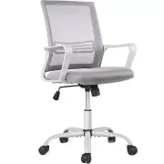 Ergonomic Office Chair Grey Desk Chair, Mesh Computer Chair Home Office Desk ...