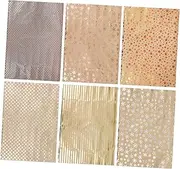 minkissy Pcs Bronzing Wrapping Paper Diy Wrapper for Book Covers Smooth Surface Length for Christmas Birthday Wedding