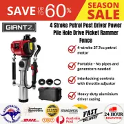 Post Driver Power Pile Hole Drive Picket Rammer Fence 4 Stroke Petrol Lightweigh