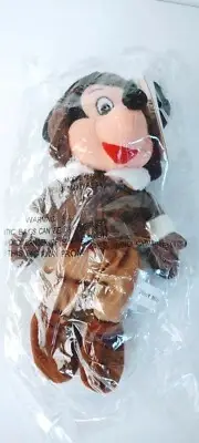 Disney World Pilot Mickey Mouse Bean Bag Plush Stuffed Animal NWT Sealed