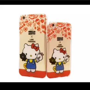 日單Hello Kitty iPhone6s plus手機殼 軟殼全包 創意跨界聯名