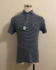 NWT Johnnie-O Original 4-Button Polo Shirt Matthis Stripe Ocean Caper (size: S)