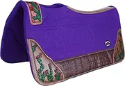 CHALLENGER Horse 32" x 30" Western Contoured Wool Felt Therapeutic Saddle Pad 39218