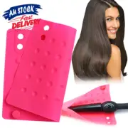 Heat Resistant Silicone For Straightener Flat Iron Mat Styling Curling Hair AU