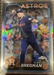 2024 Topps Chrome Houston Astros All Refractor Team Set 9 Cards