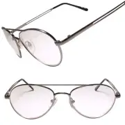 Classic Retro Old School Vintage 80s 90s Gunmetal Bifocal 1.75 Reading Glasses